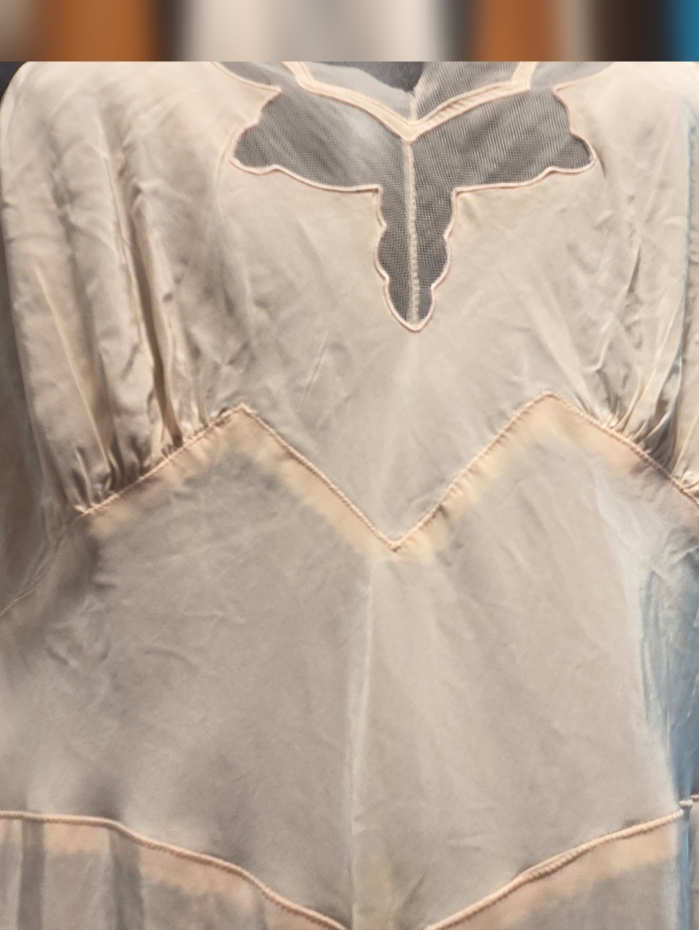 French Couture Seamprufe Light Pink Slip Dress Classic Chemise Sz35/M - Picture 10 of 12